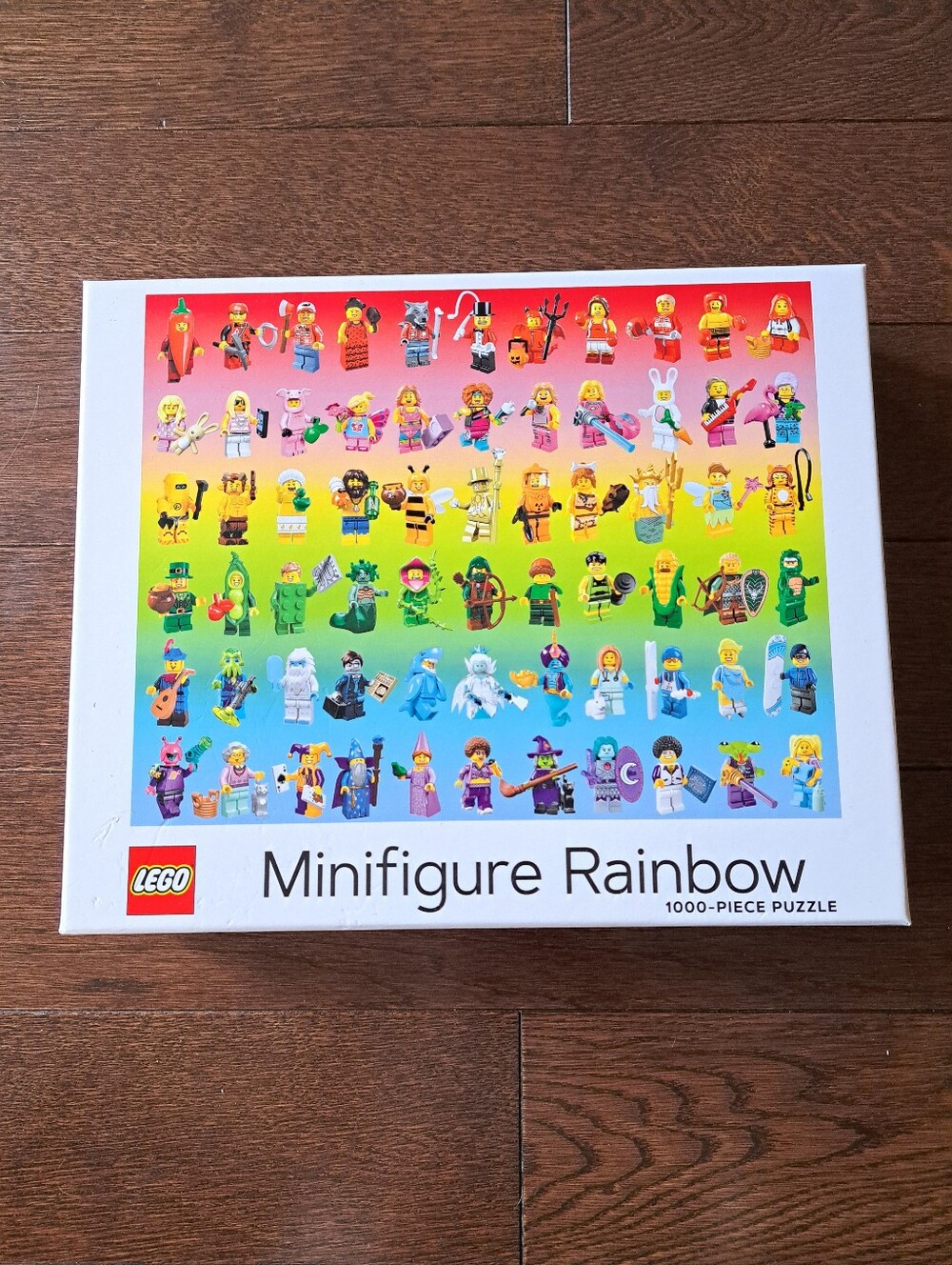 Lego Minifigure Rainbow Puzzle Multicolor 1000 Pieces Complete Jigsaw Puzzle